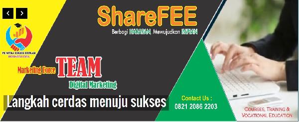 ShareFEE Platform Digital Marketing Produk Pendidikan Formal dan Non Formal